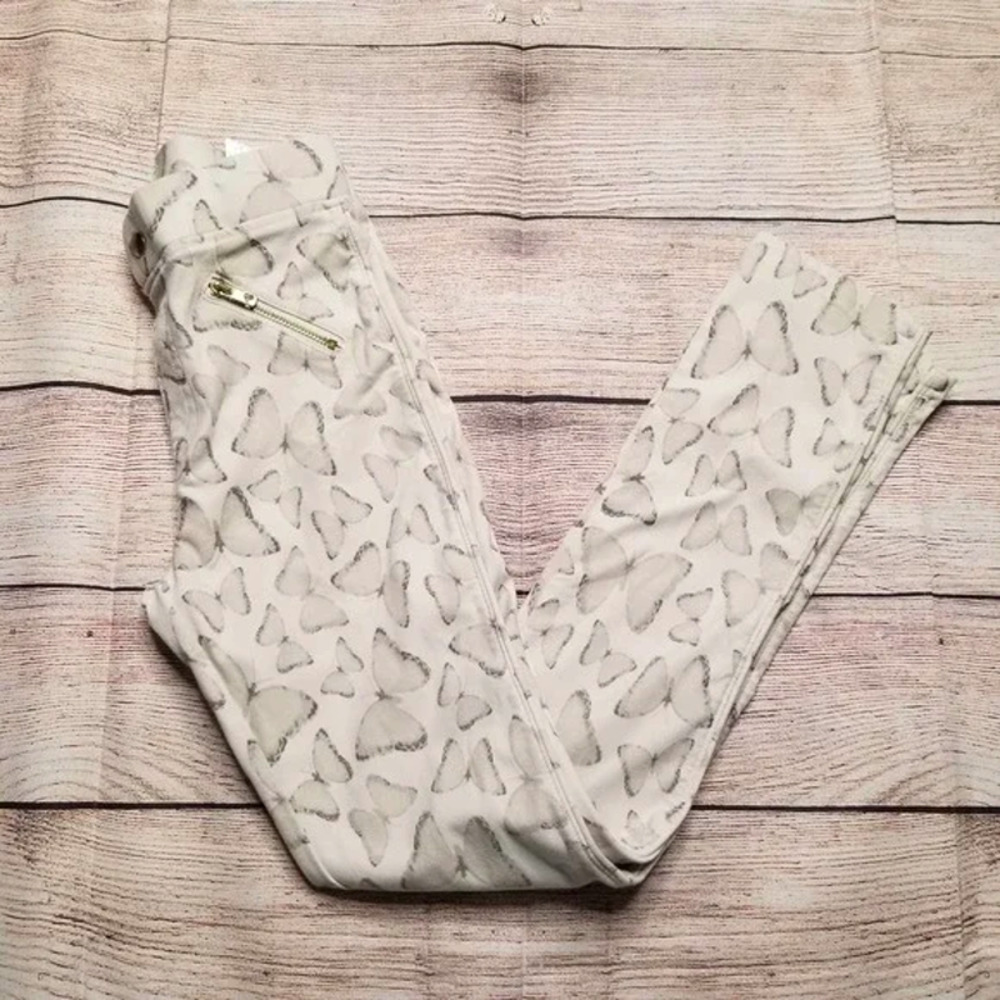 H&M girls butterfly print skinny pants